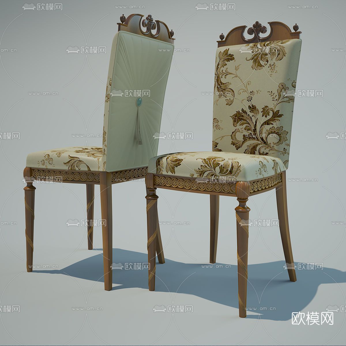 美式单椅免费3d模型下载