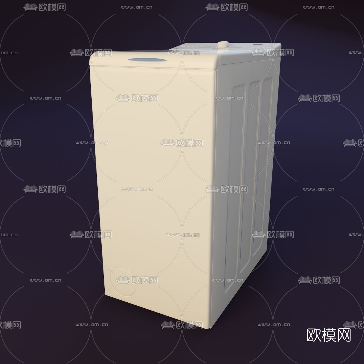 现代洗衣机免费3d模型下载