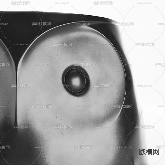 现代猫头鹰边几角几3d模型下载(渲染图2)