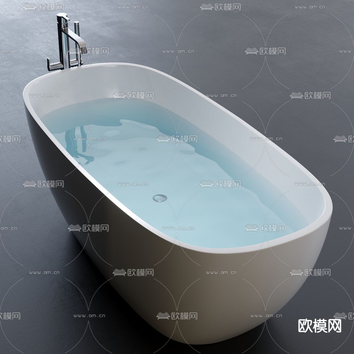 现代浴缸3d模型