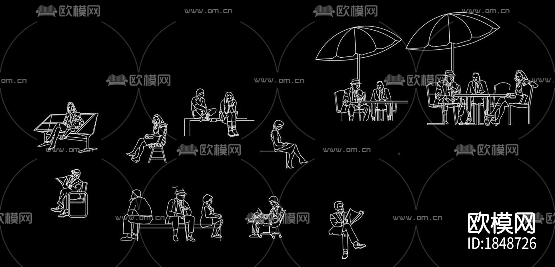 人物动物cad图库下载（渲染图10）