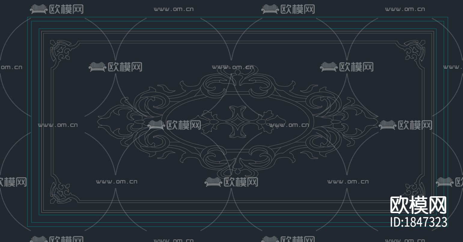 地面拼花图纸下载（渲染图4）