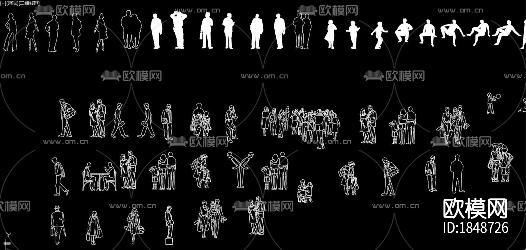 人物动物cad图库下载（渲染图8）