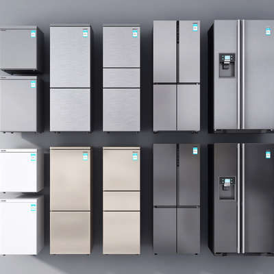  现代冰箱su模型 