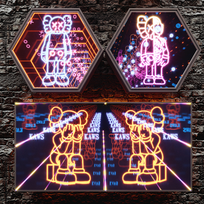  现代kaws网红深渊镜su模型 