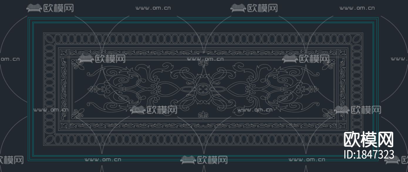 地面拼花图纸下载（渲染图2）