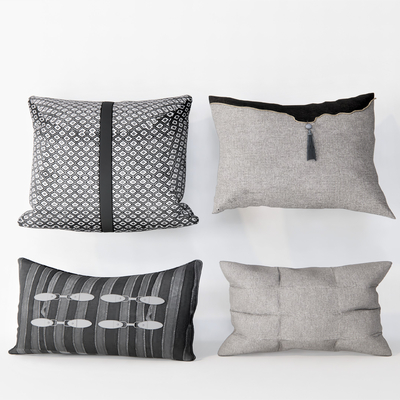  现代枕头抱枕su模型 