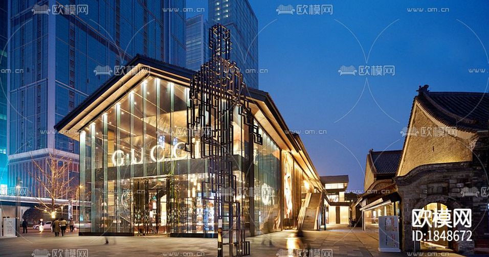 工裝cad施工圖下載(渲染圖1)