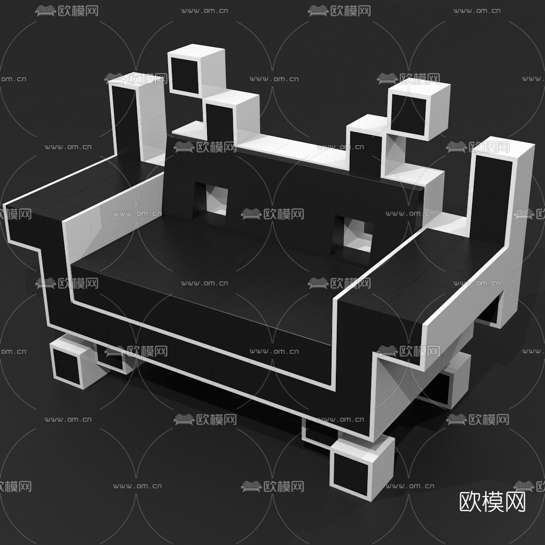 后现代创意休闲椅免费3d模型下载