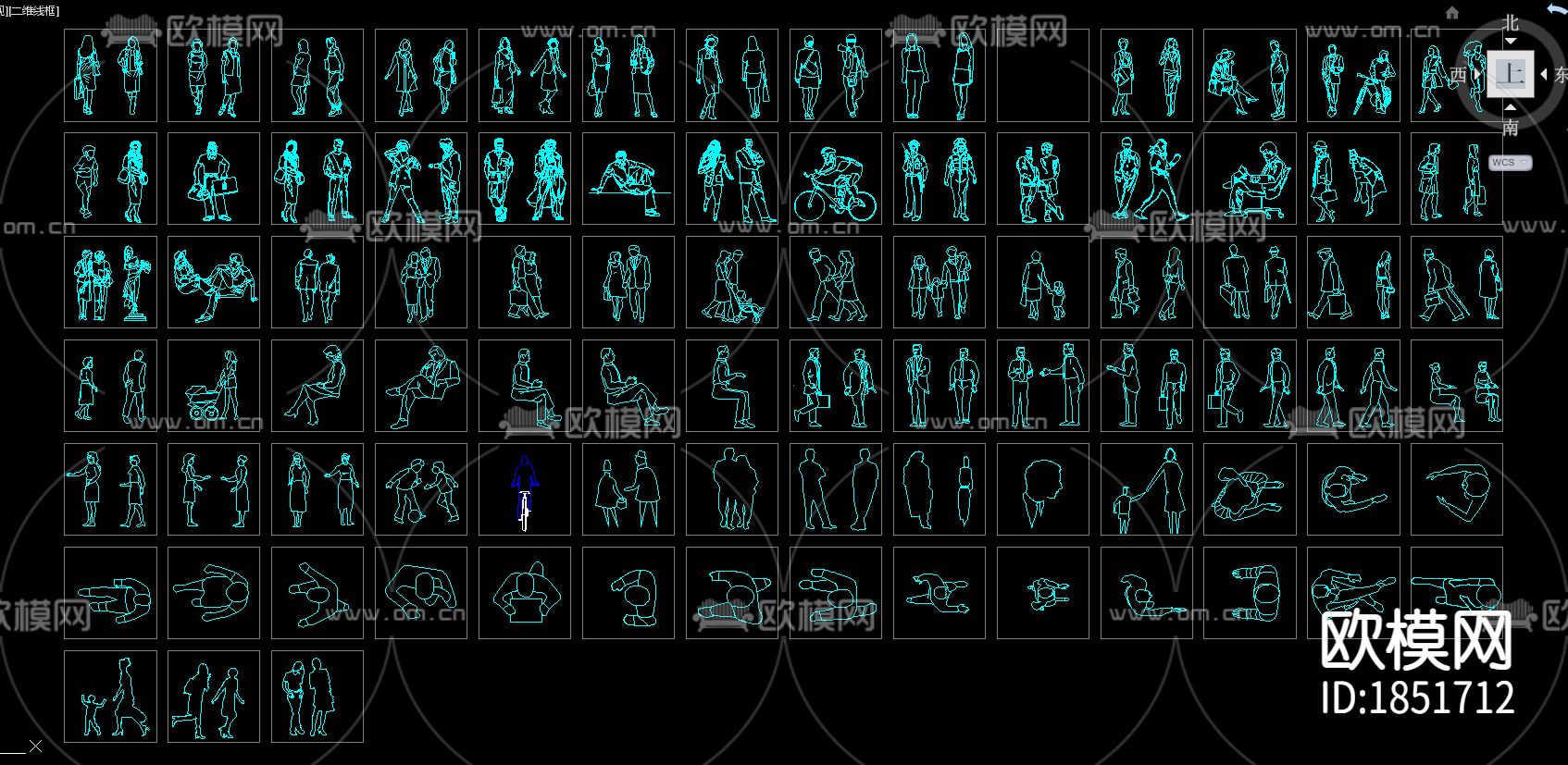 人物cad立面图下载