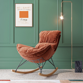 现代布艺休闲椅摇椅3d模型