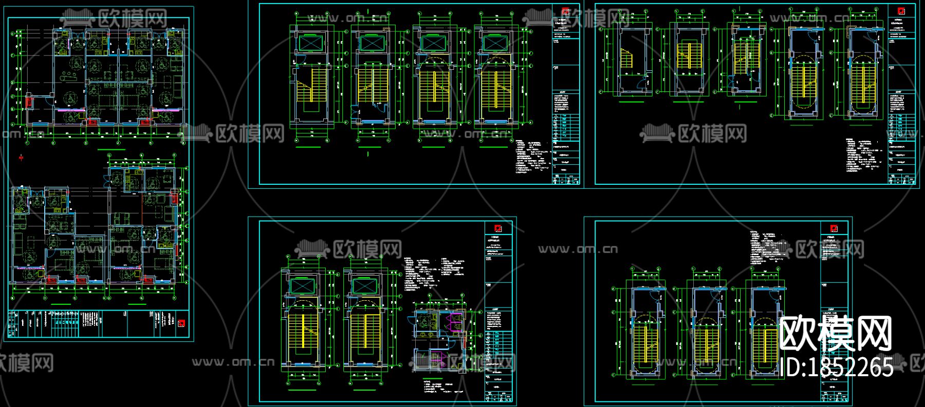 养老院cad施工图下载（渲染图9）