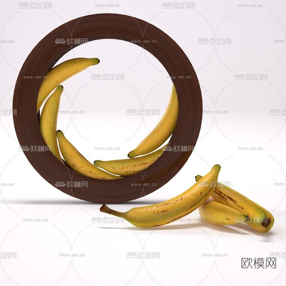现代香蕉免费3d模型下载