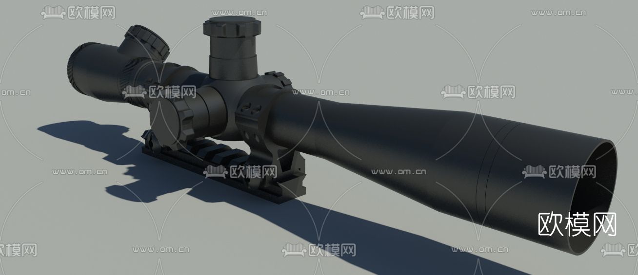 现代狙击镜免费3d模型下载