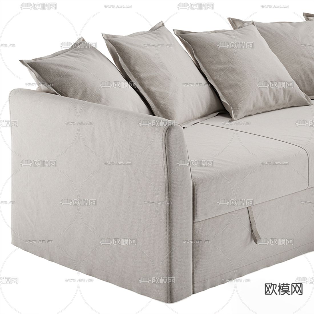 现代布艺沙发床3d模型下载（渲染图5）