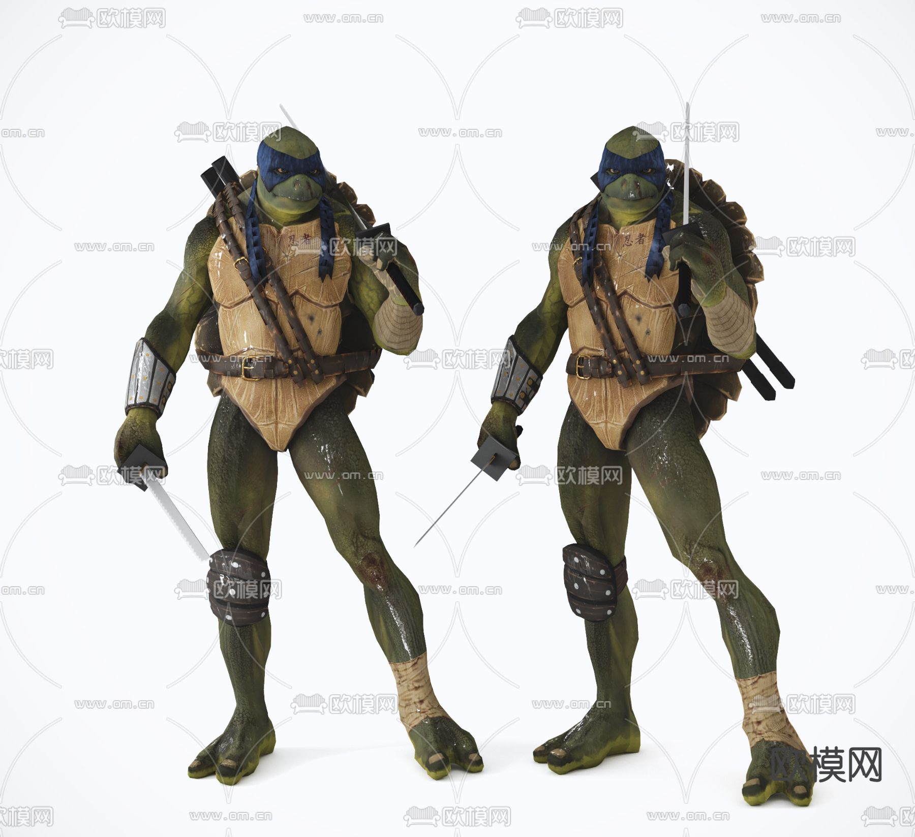 现代忍者神龟3d模型下载