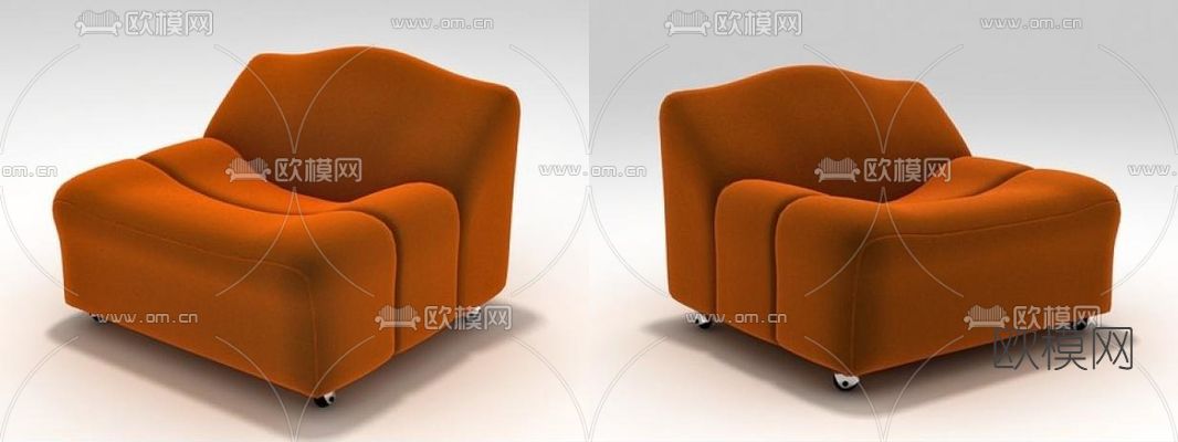 现代休闲沙发免费3d模型下载