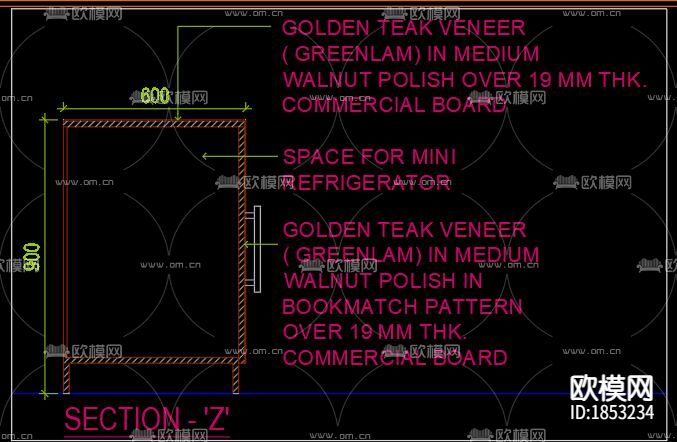 迷你吧台cad图库下载（渲染图2）