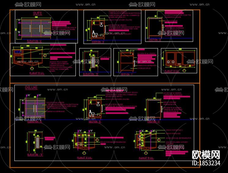 迷你吧台cad图库下载（渲染图6）