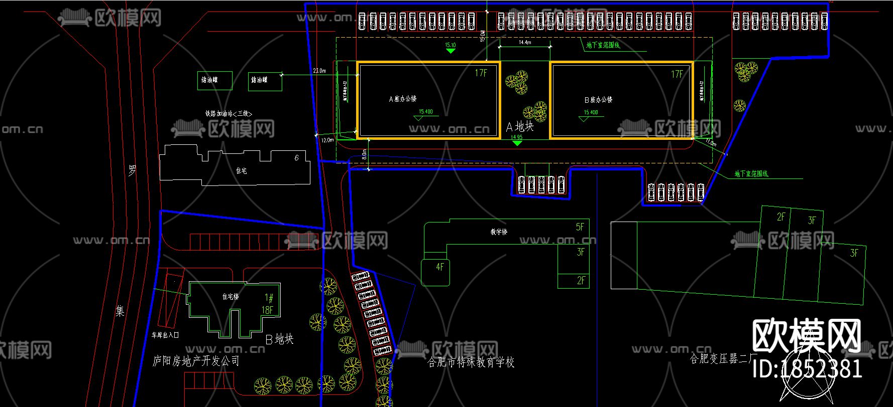 写字楼建筑cad施工图下载（渲染图6）