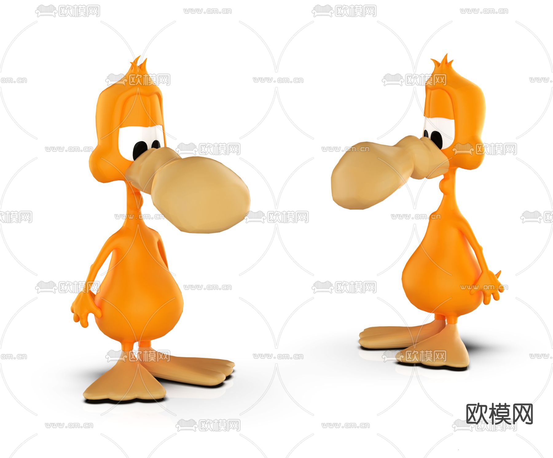 现代卡通公仔玩具3d模型下载