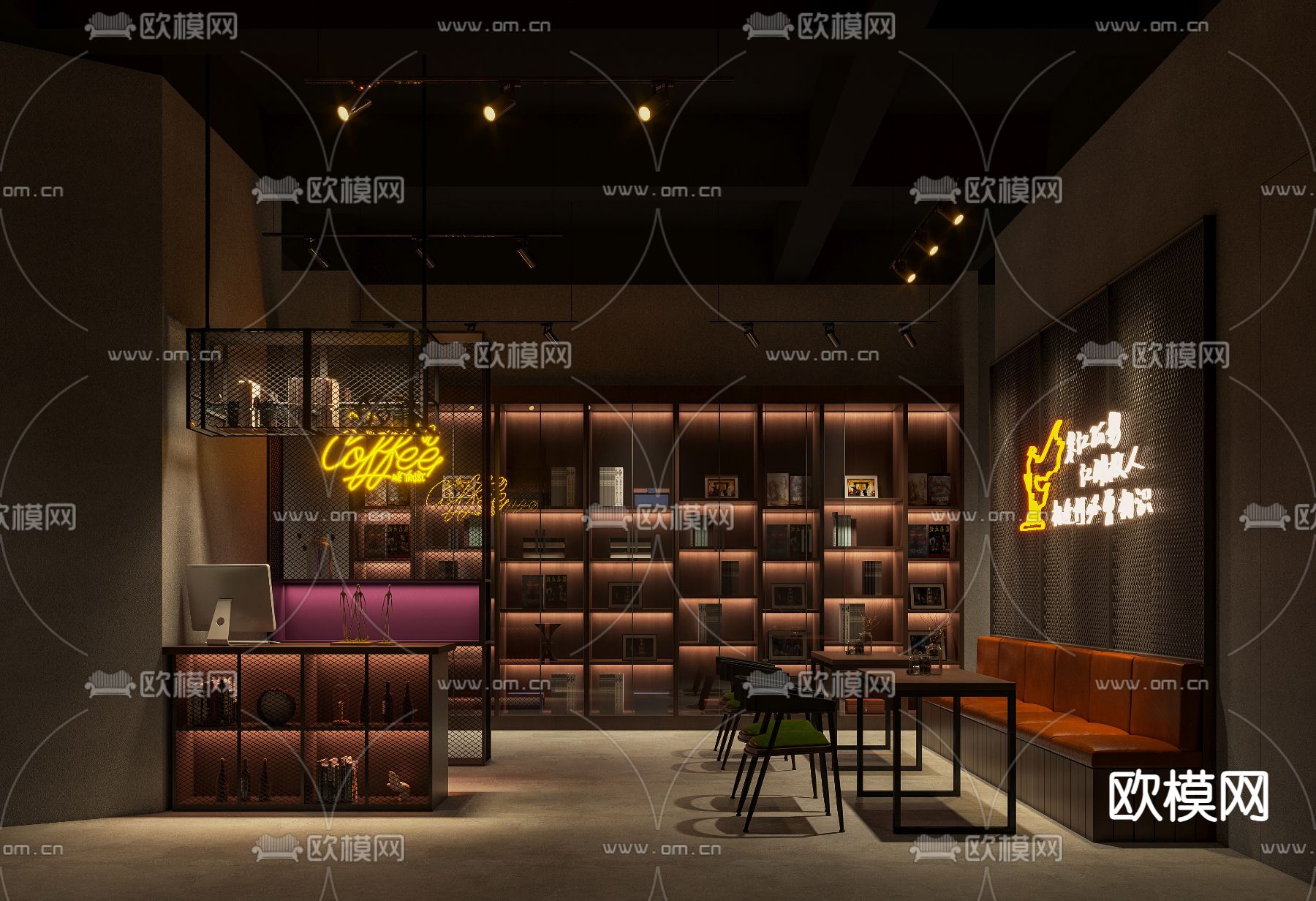 工业风剧本杀大厅3d模型下载