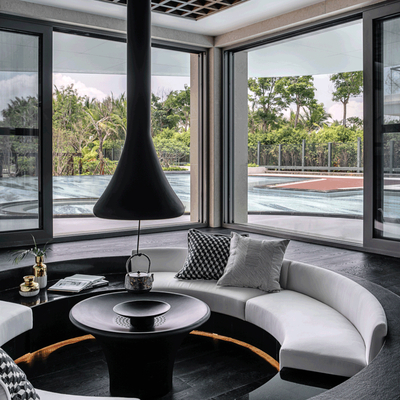 金螳螂设计 现代下沉式客厅