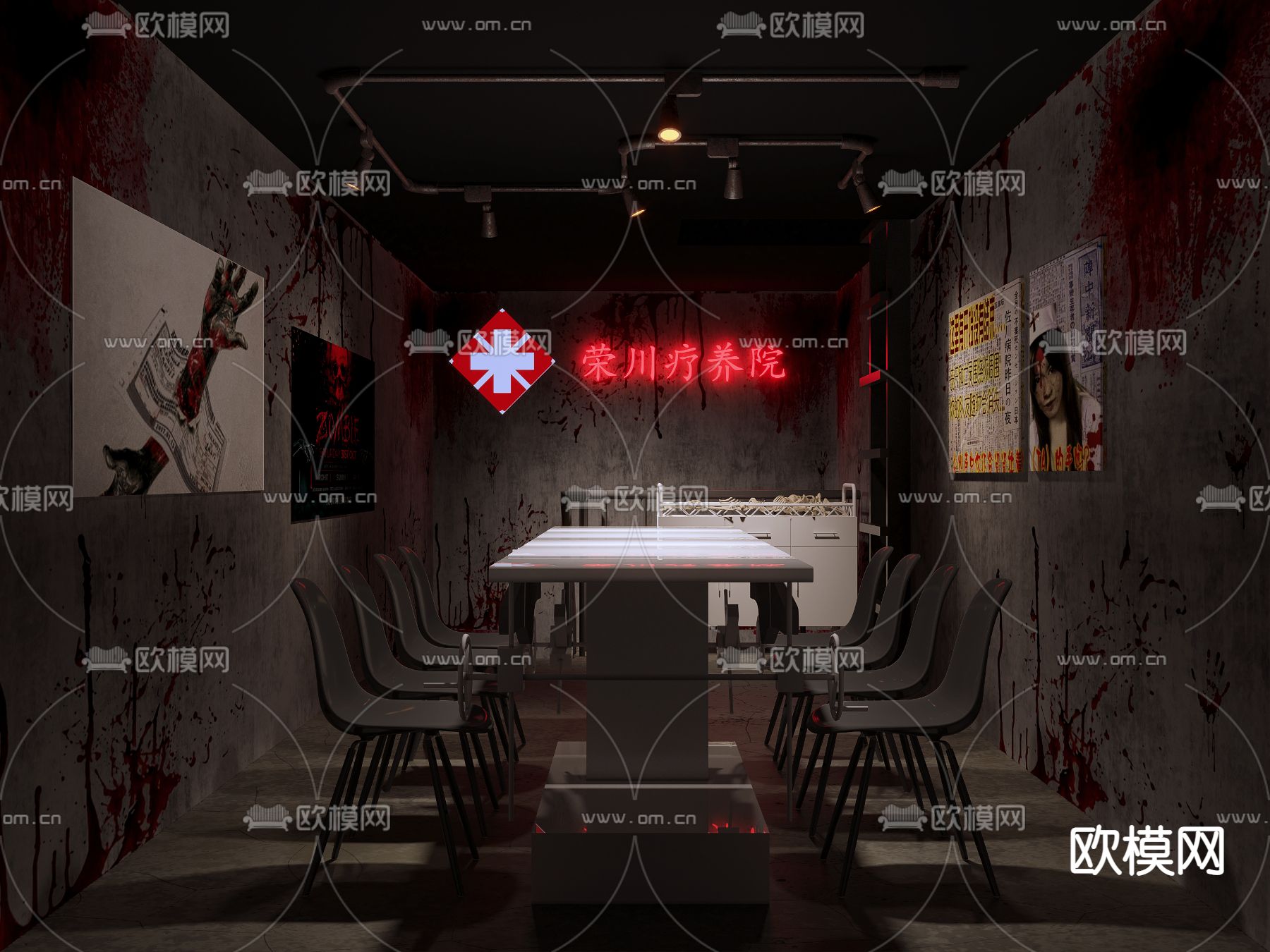 工业风剧本杀3d模型下载（渲染图1）