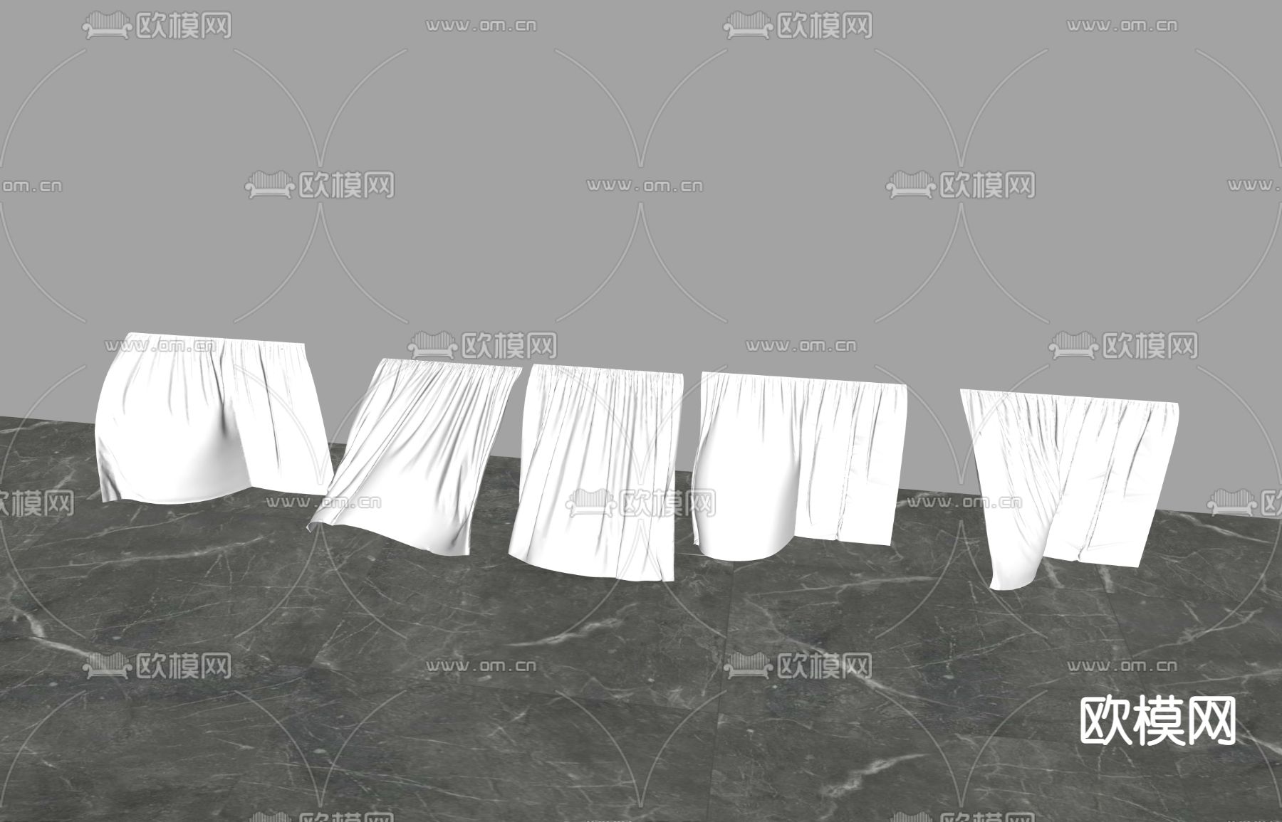 现代纱窗su模型下载