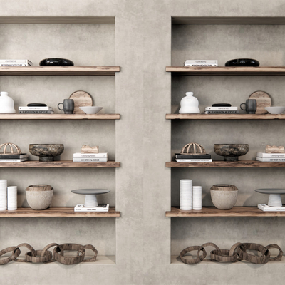  侘寂器皿陶罐su模型 