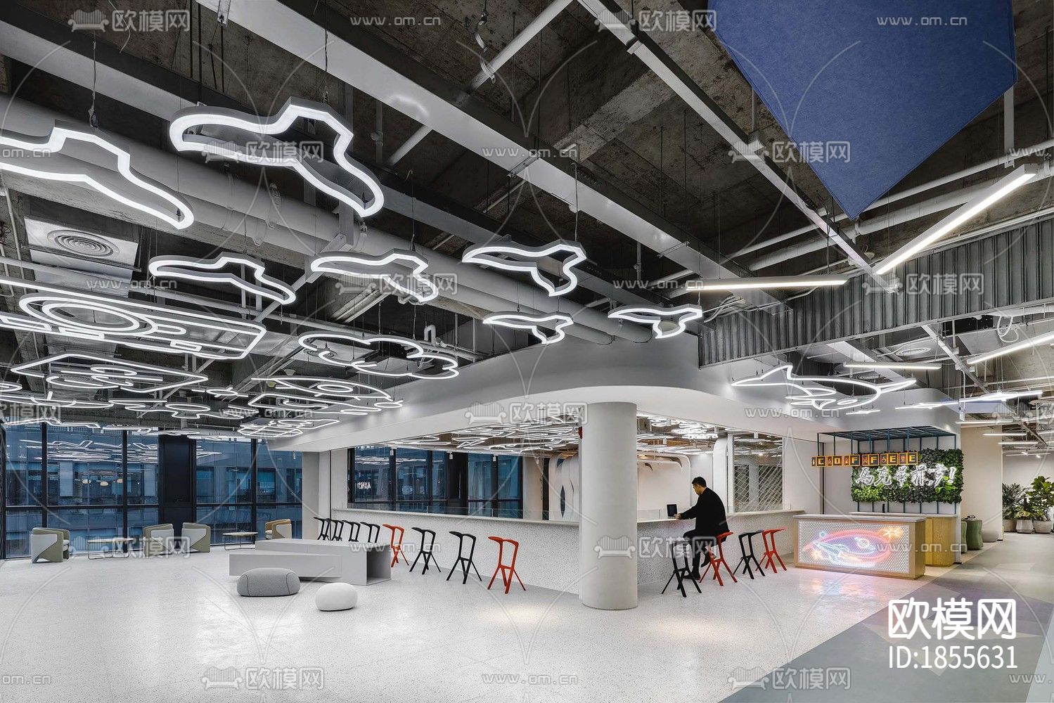 马克华菲上海浦江科技广场总部办公楼下载（渲染图4）