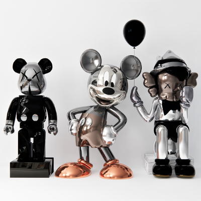  现代潮玩摆件su模型 