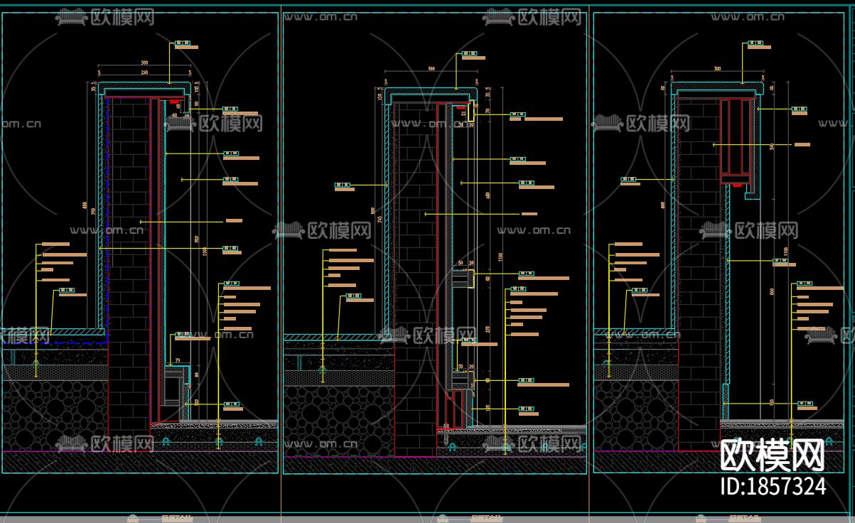 商场美食城cad施工图下载（渲染图8）