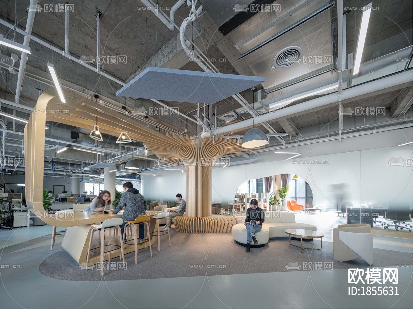 马克华菲上海浦江科技广场总部办公楼下载（渲染图6）