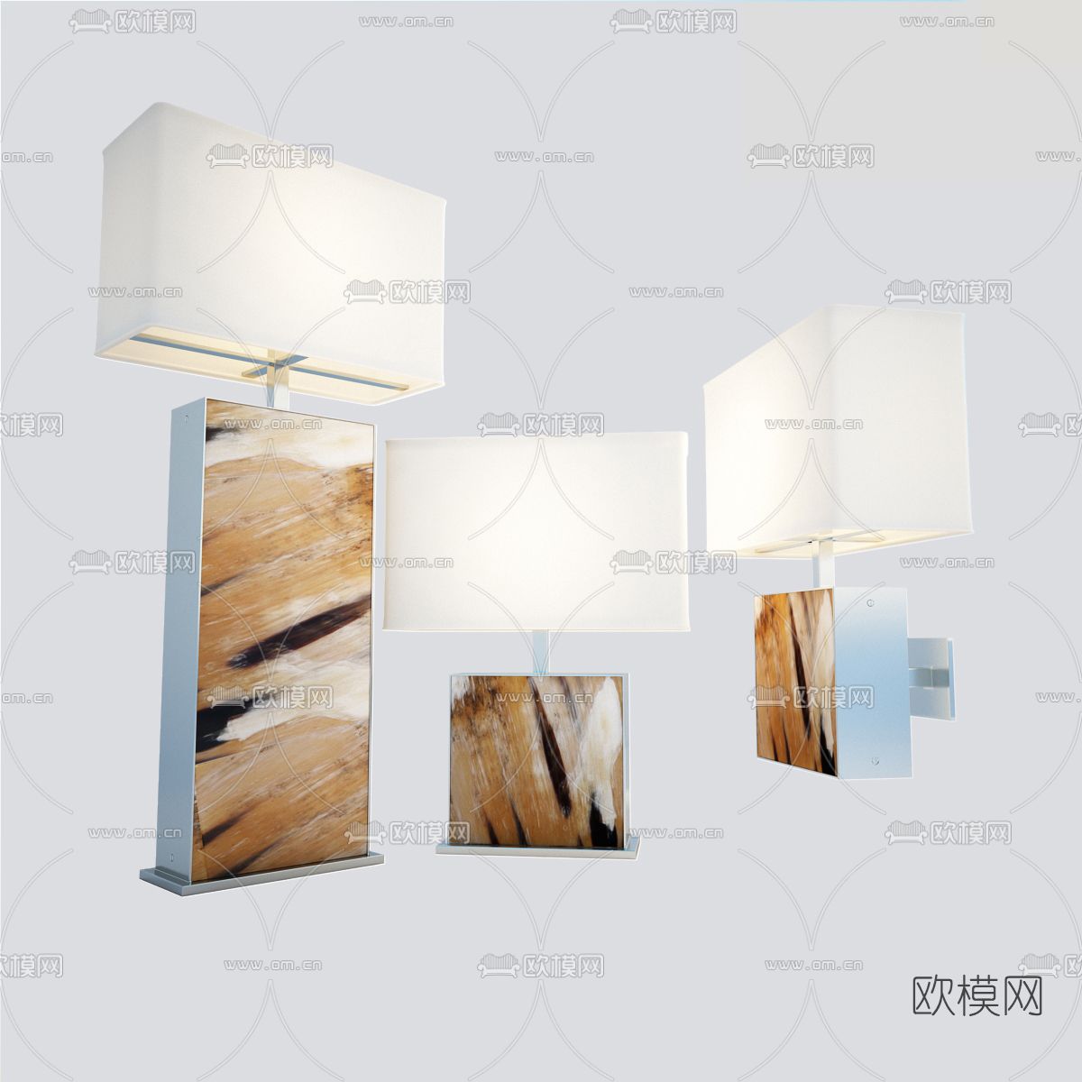 现代台灯免费3d模型下载