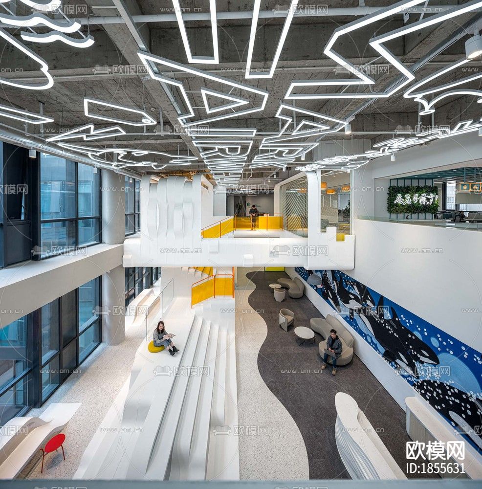 马克华菲上海浦江科技广场总部办公楼下载（渲染图1）