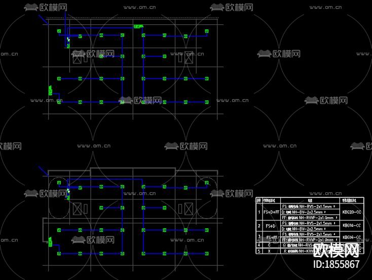 库房电气cad图库下载（渲染图4）