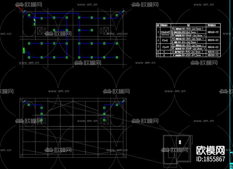 库房电气cad图库下载（渲染图7）