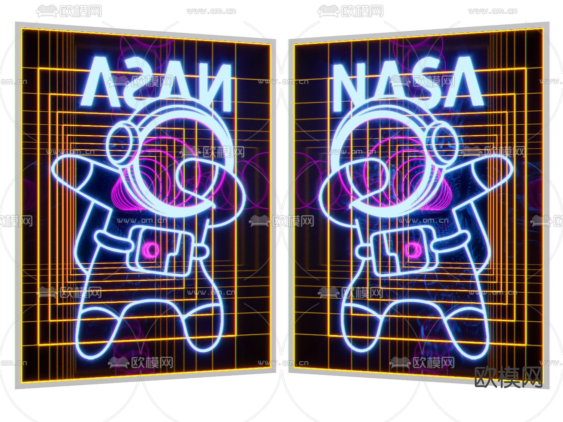 现代网红深渊镜3d模型下载