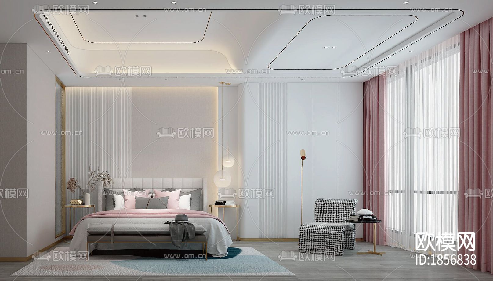 复式别墅cad平面图下载（渲染图10）