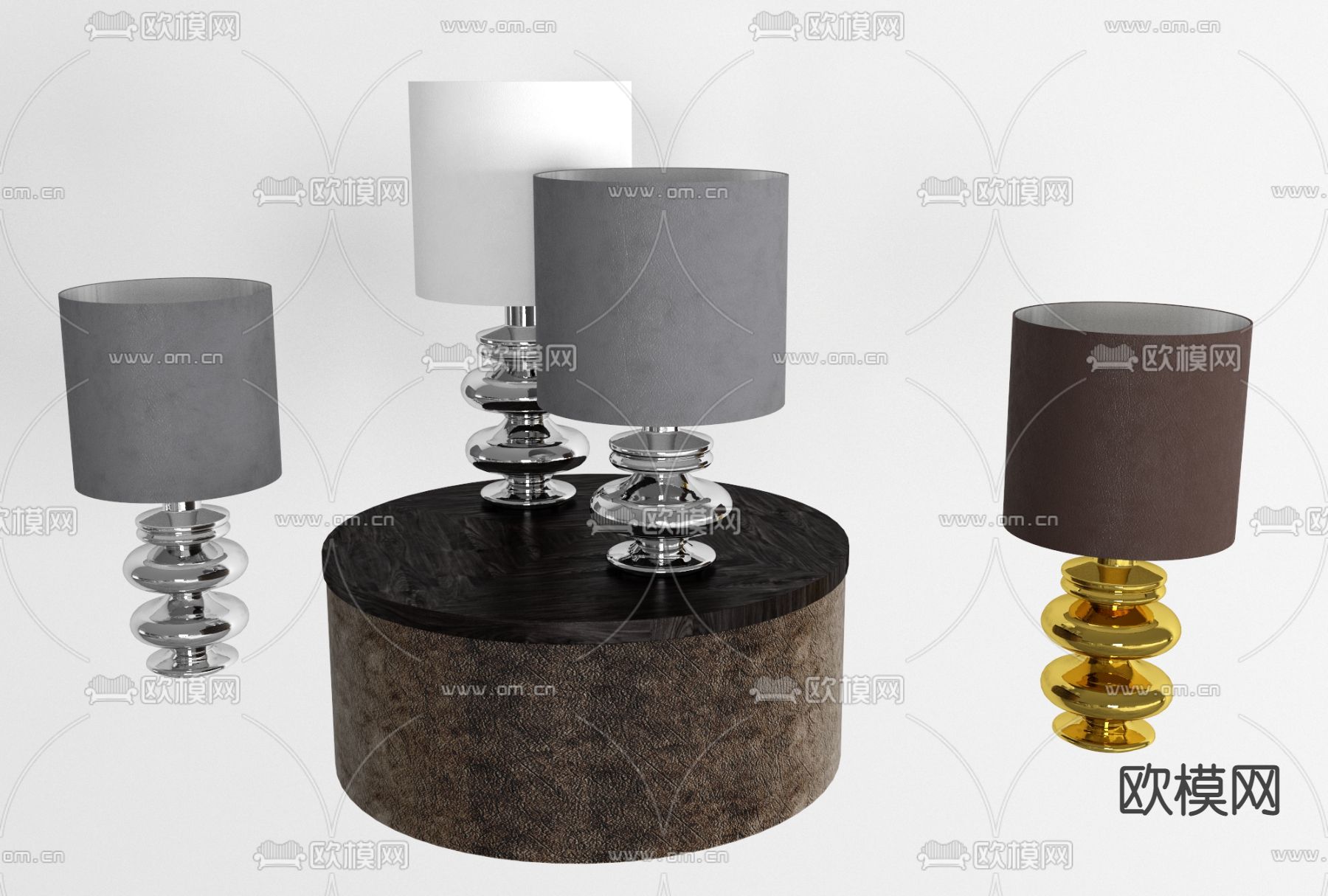 现代台灯免费3d模型下载