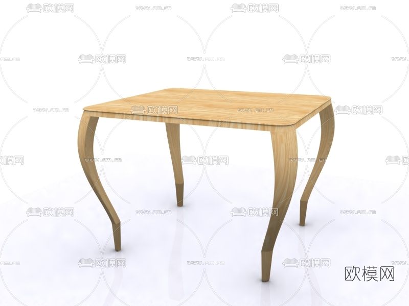 简欧茶几免费3d模型下载