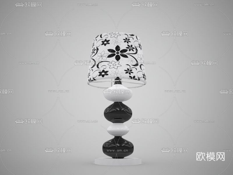 现代台灯免费3d模型下载