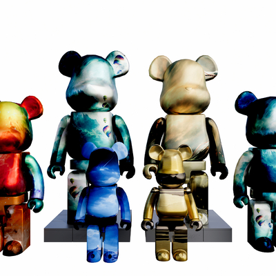  现代暴力熊公仔su模型 