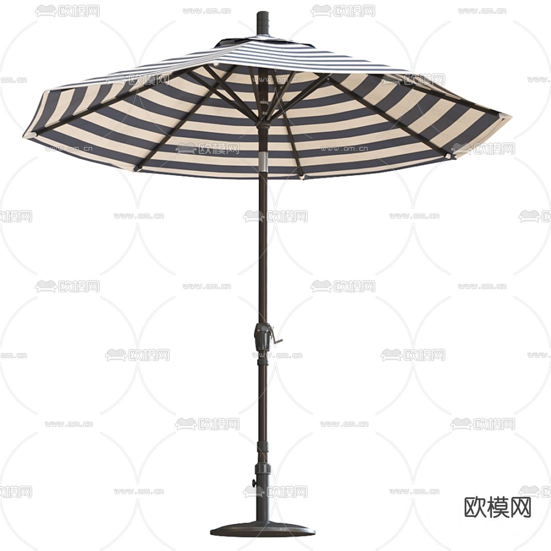 现代户外遮阳伞3d模型