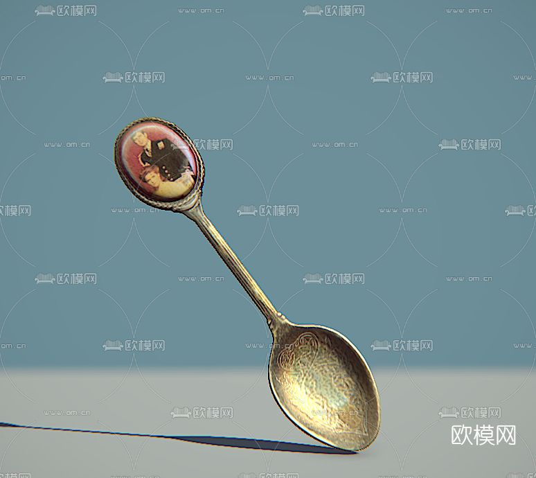 欧式勺子免费3d模型下载