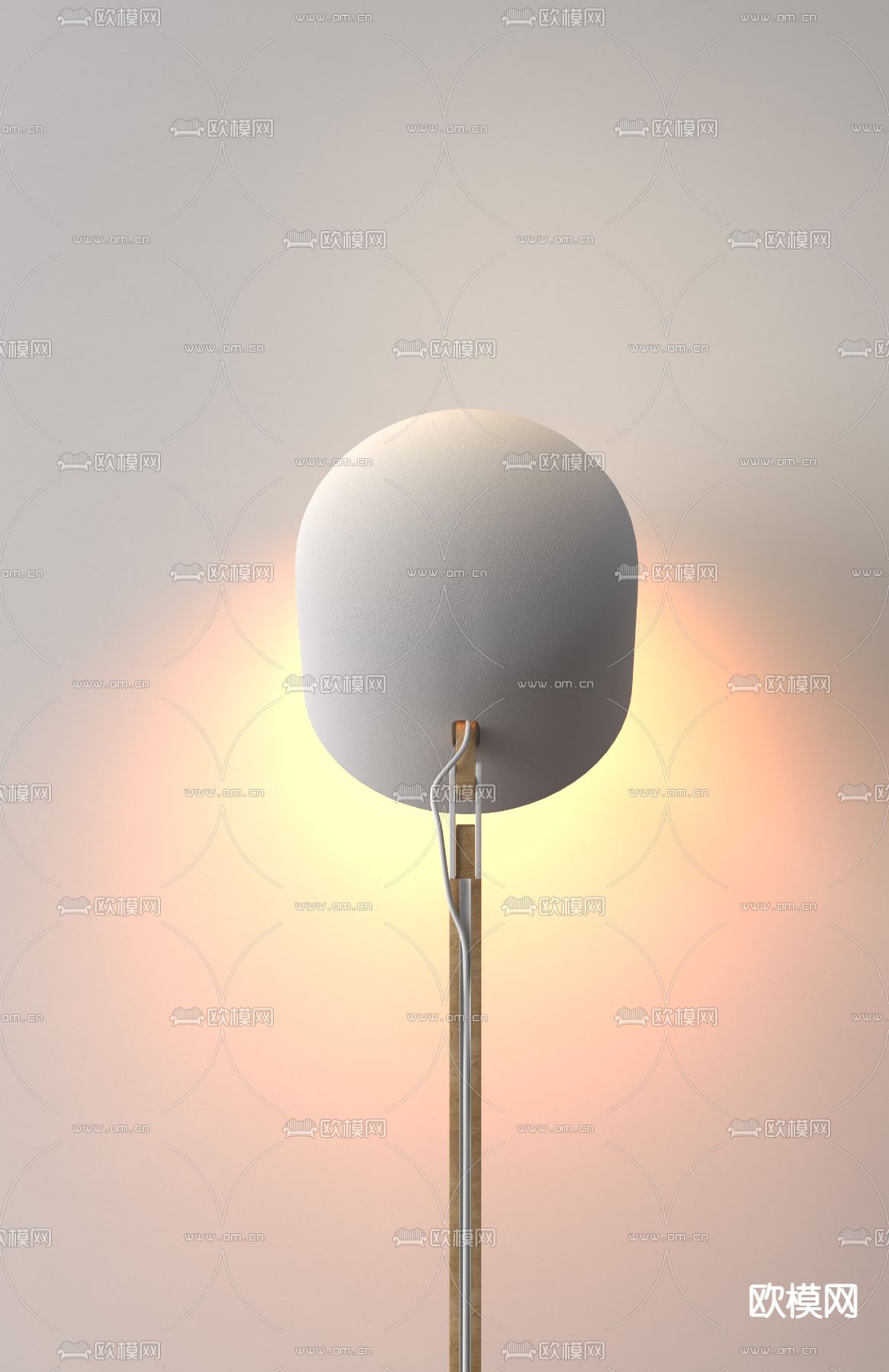 北欧落地灯吊灯组合3d模型下载（渲染图3）