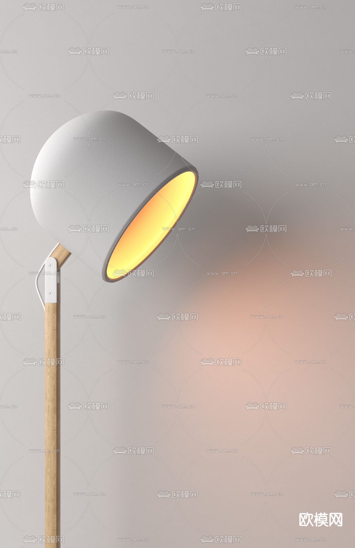 北欧落地灯吊灯组合3d模型下载（渲染图2）