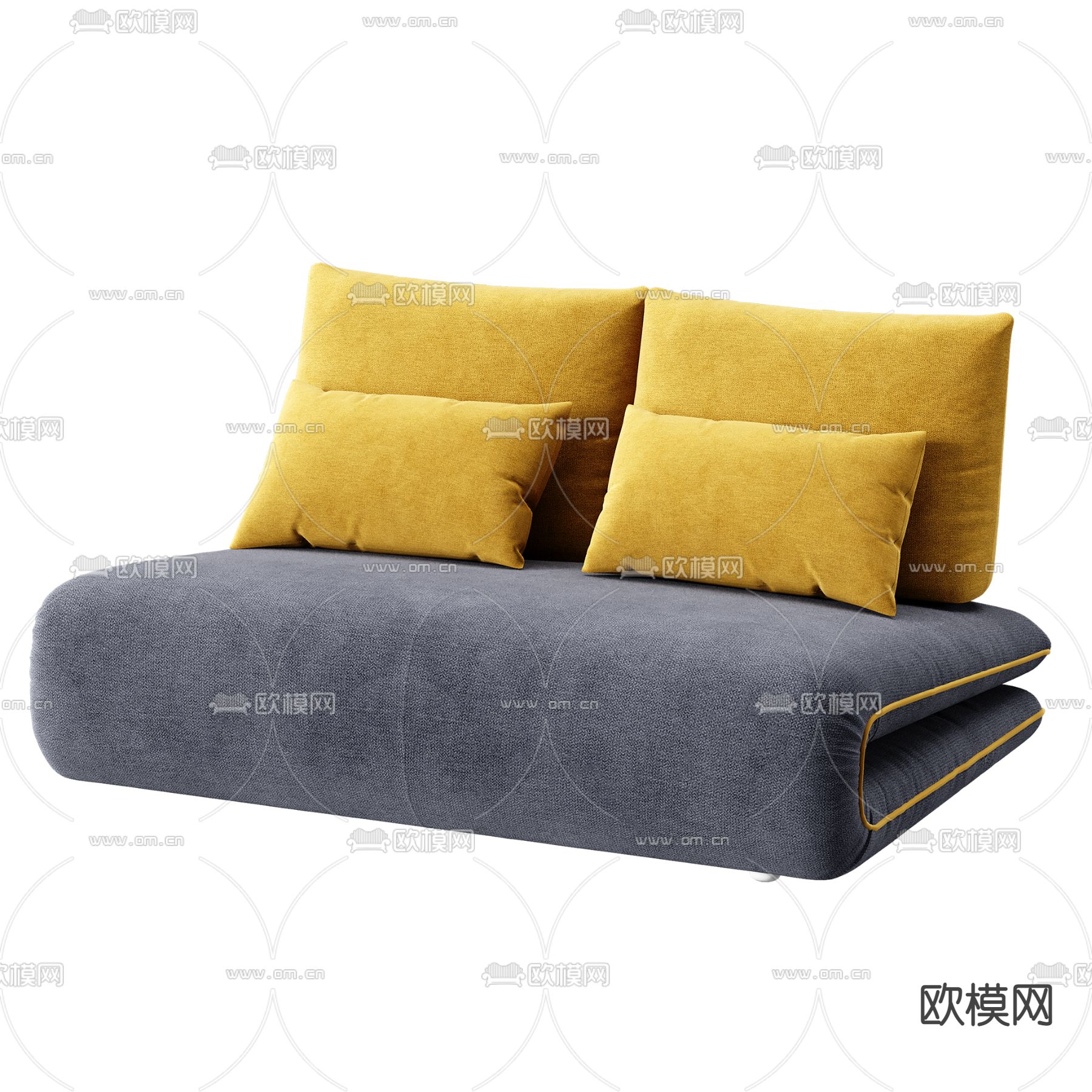 双人沙发 休闲沙发3d模型下载（渲染图4）