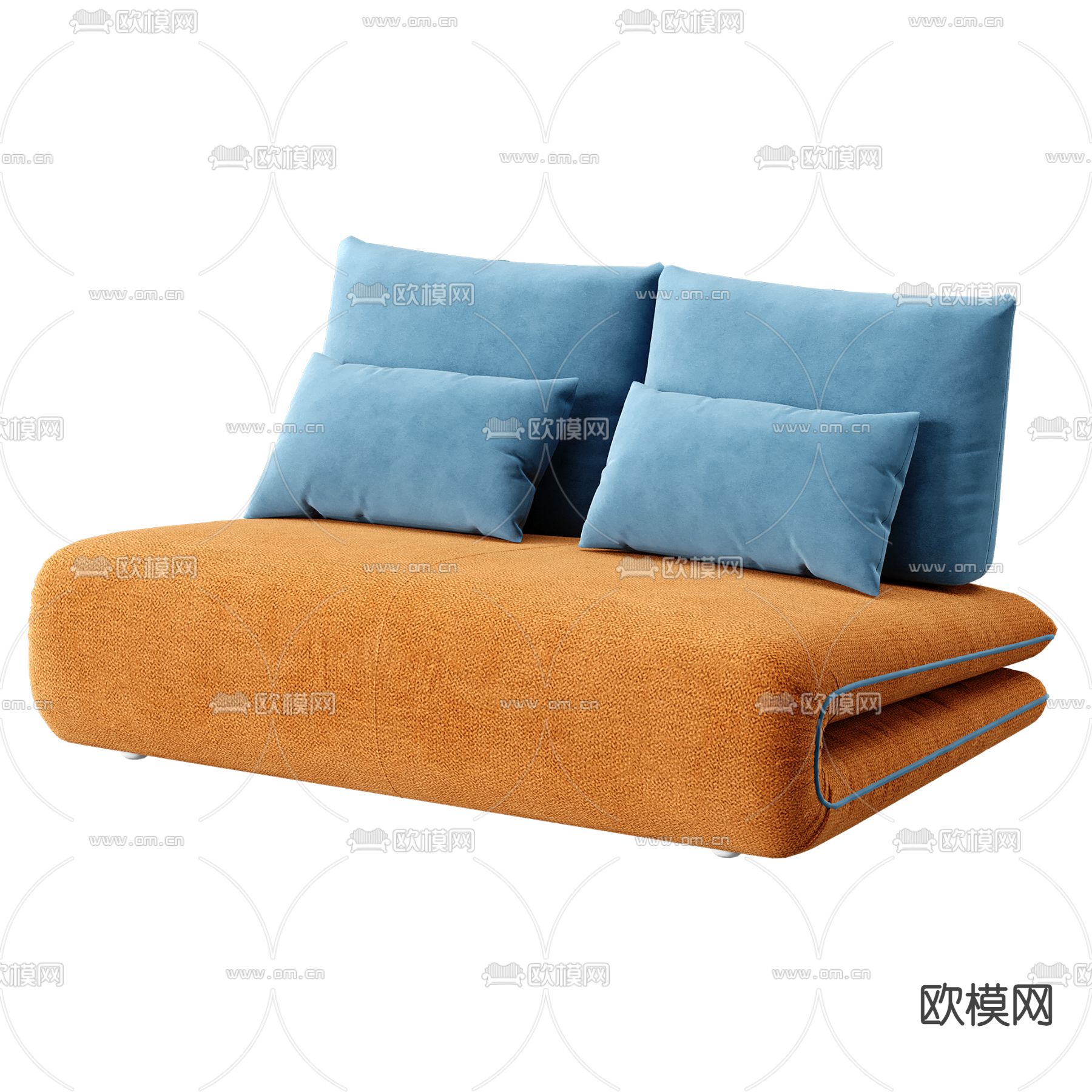 双人沙发 休闲沙发3d模型下载（渲染图2）